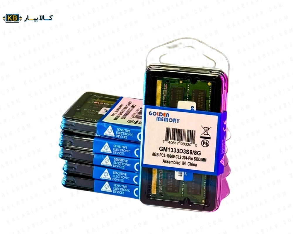 8گیگابایت PC3 فرکانس ۱۳۳۳MHZ ولتاژ 1.5V